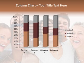 A Group Of People Are Smiling For The Camera PowerPoint Template