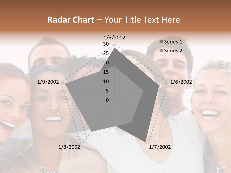 A Group Of People Are Smiling For The Camera PowerPoint Template