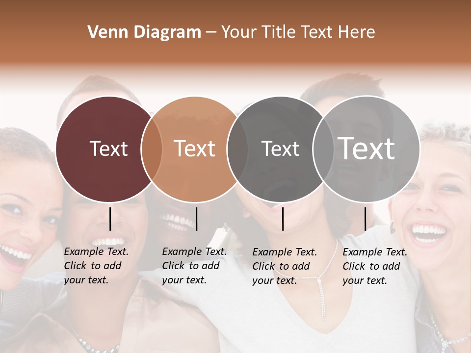 A Group Of People Are Smiling For The Camera PowerPoint Template