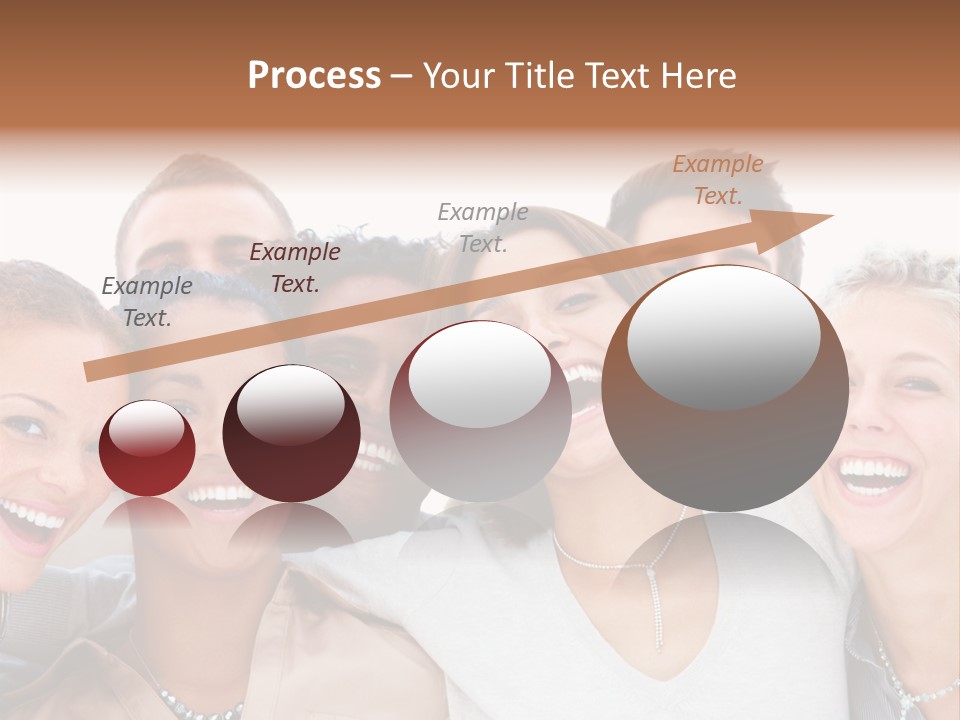 A Group Of People Are Smiling For The Camera PowerPoint Template