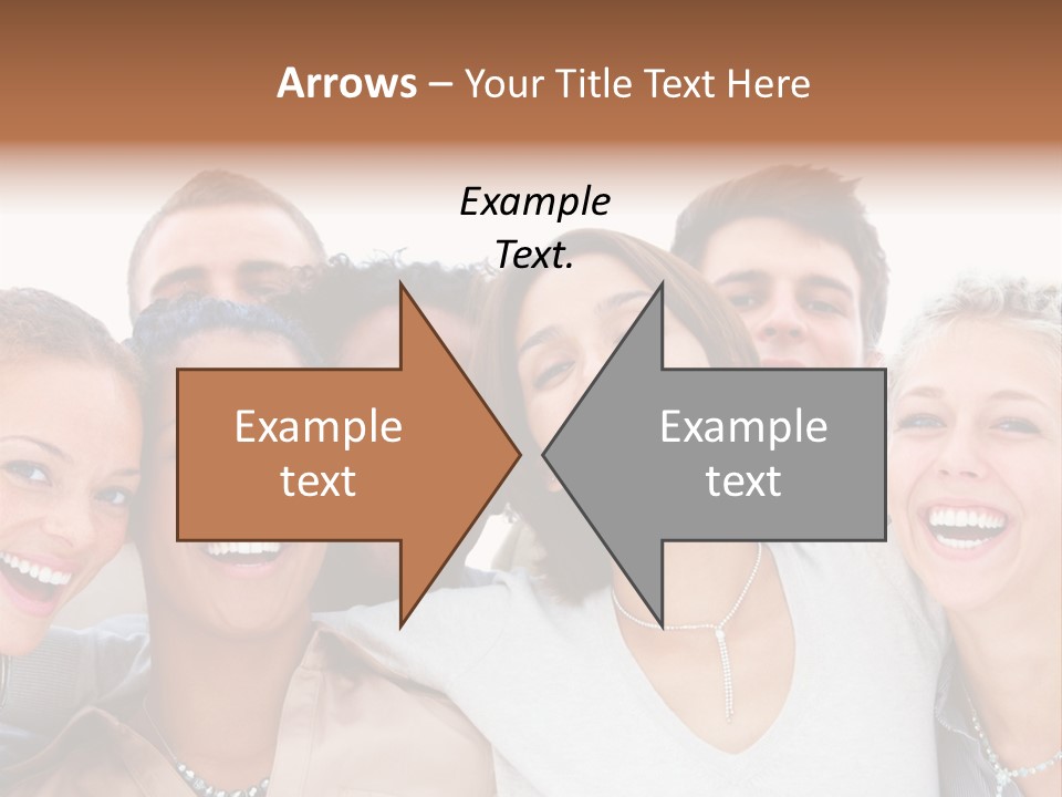 A Group Of People Are Smiling For The Camera PowerPoint Template