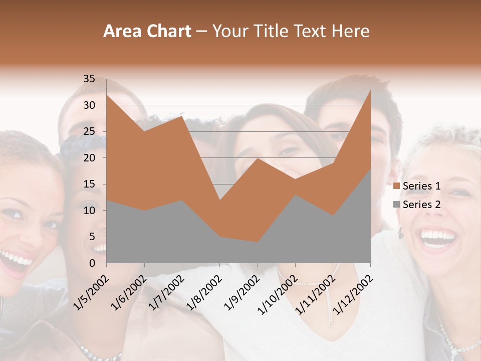 A Group Of People Are Smiling For The Camera PowerPoint Template