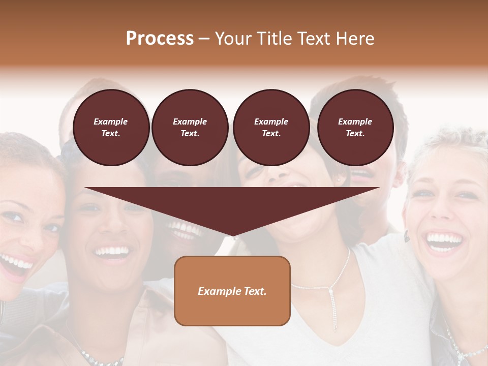 A Group Of People Are Smiling For The Camera PowerPoint Template