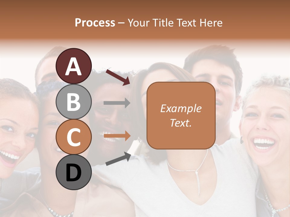 A Group Of People Are Smiling For The Camera PowerPoint Template