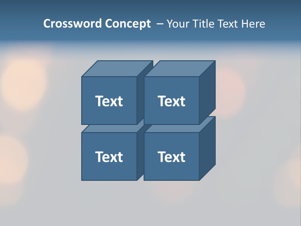 A Blurry Image Of Lights On A Dark Background PowerPoint Template