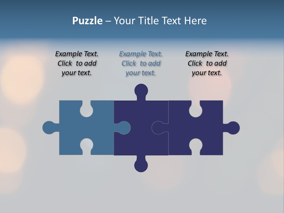 A Blurry Image Of Lights On A Dark Background PowerPoint Template