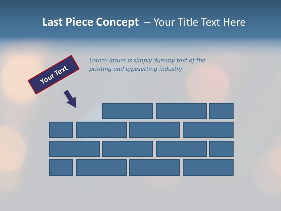 A Blurry Image Of Lights On A Dark Background PowerPoint Template