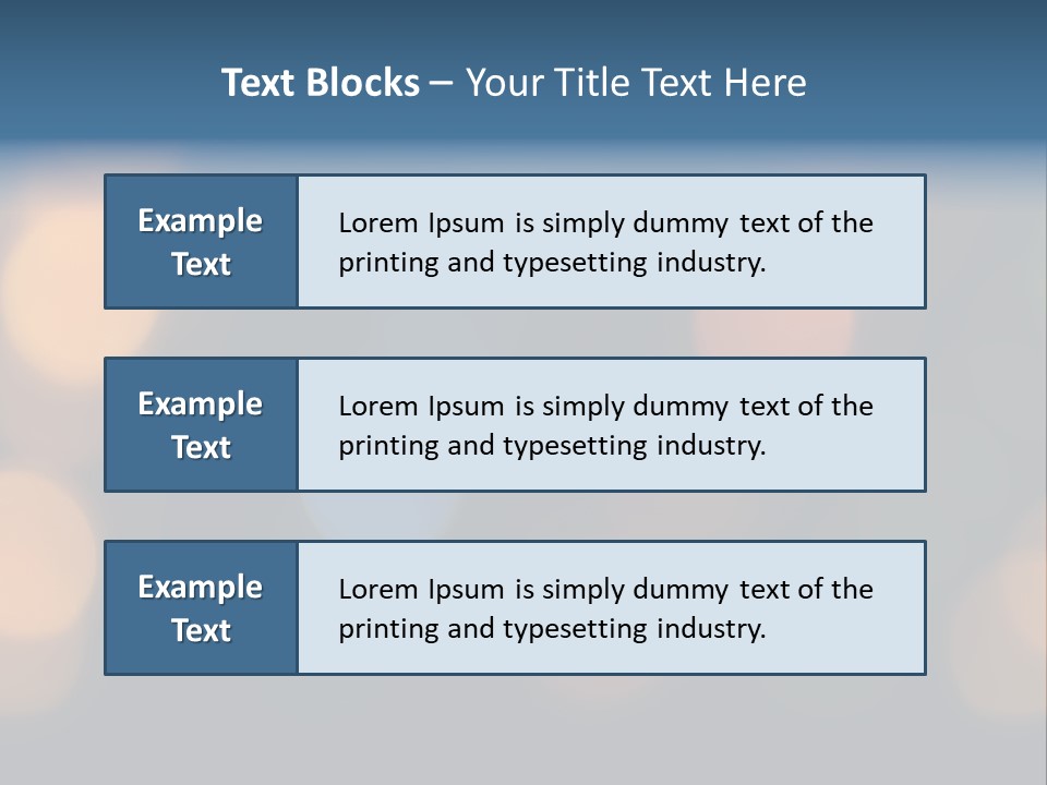 A Blurry Image Of Lights On A Dark Background PowerPoint Template