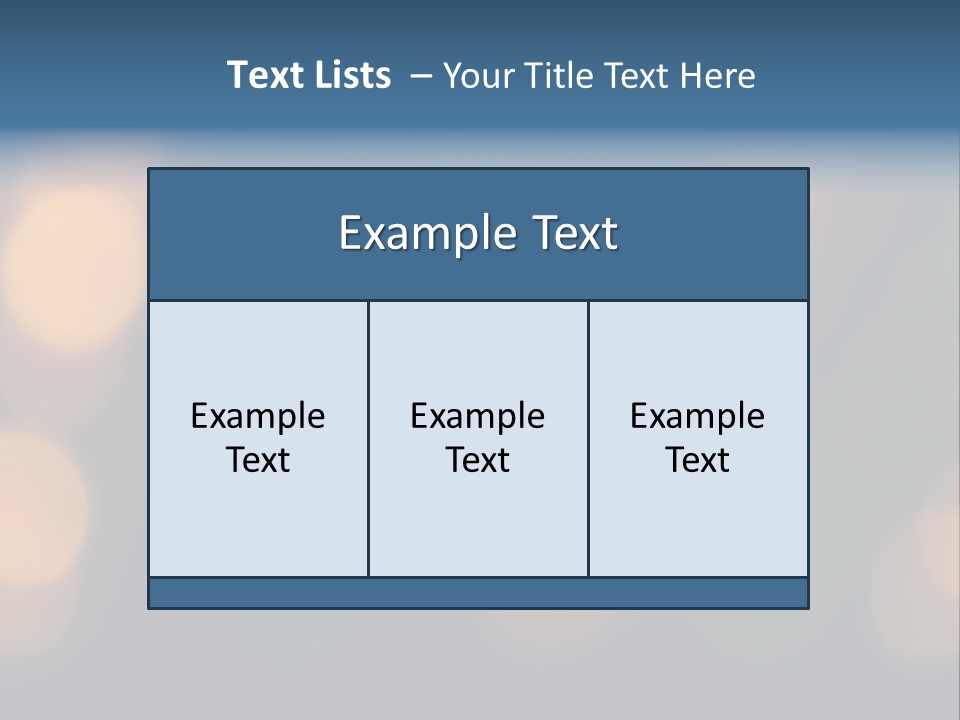 A Blurry Image Of Lights On A Dark Background PowerPoint Template