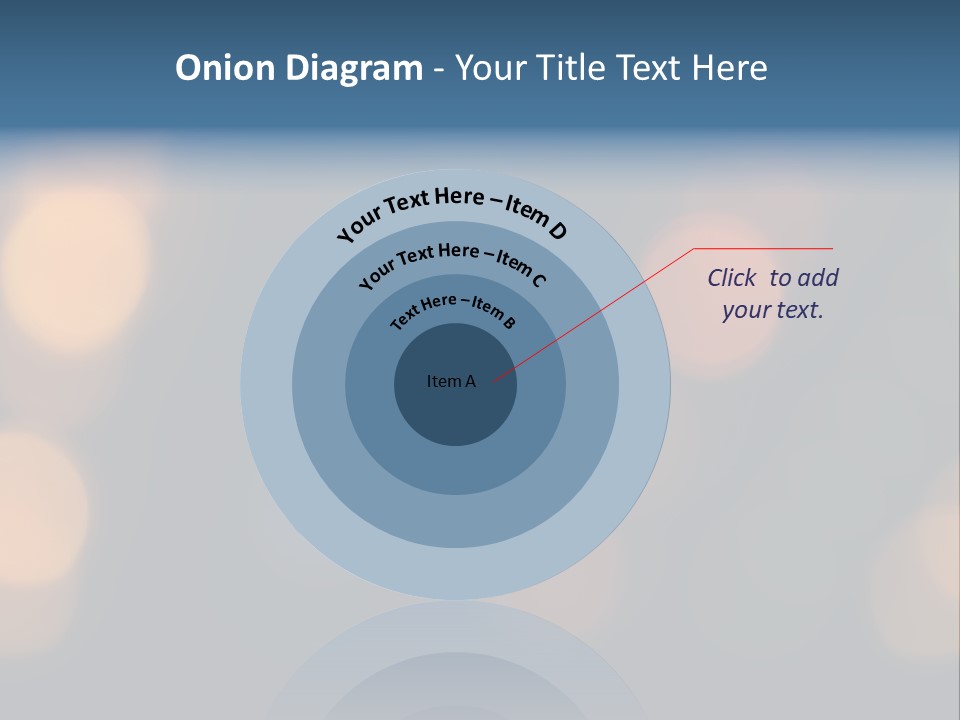 A Blurry Image Of Lights On A Dark Background PowerPoint Template