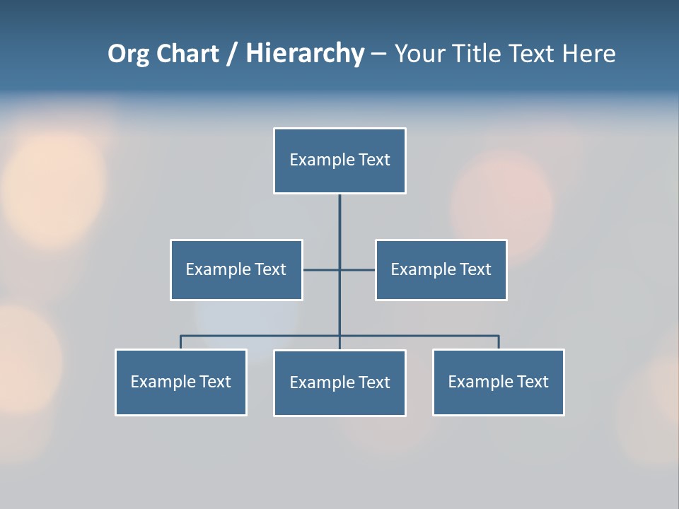 A Blurry Image Of Lights On A Dark Background PowerPoint Template
