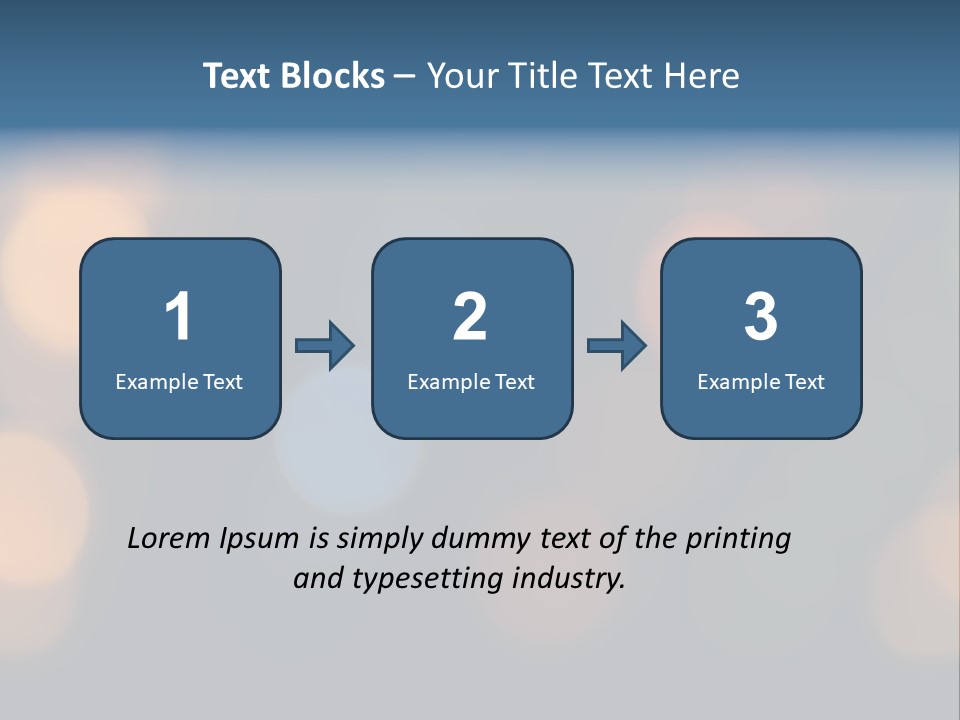 A Blurry Image Of Lights On A Dark Background PowerPoint Template
