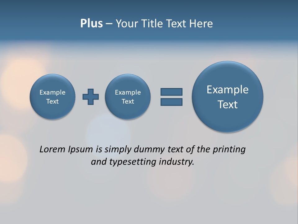 A Blurry Image Of Lights On A Dark Background PowerPoint Template