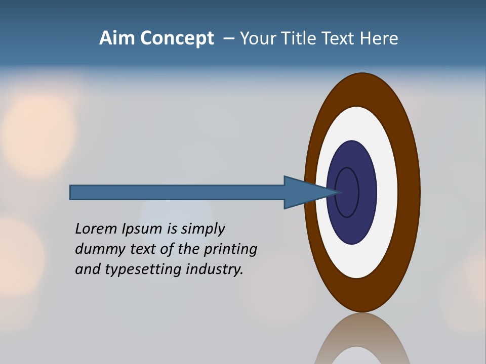 A Blurry Image Of Lights On A Dark Background PowerPoint Template