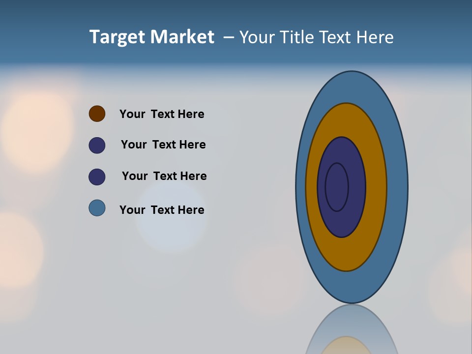 A Blurry Image Of Lights On A Dark Background PowerPoint Template