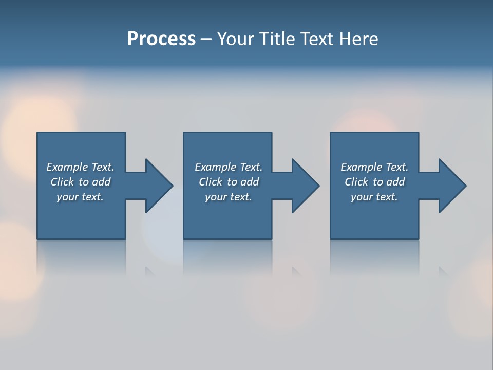A Blurry Image Of Lights On A Dark Background PowerPoint Template