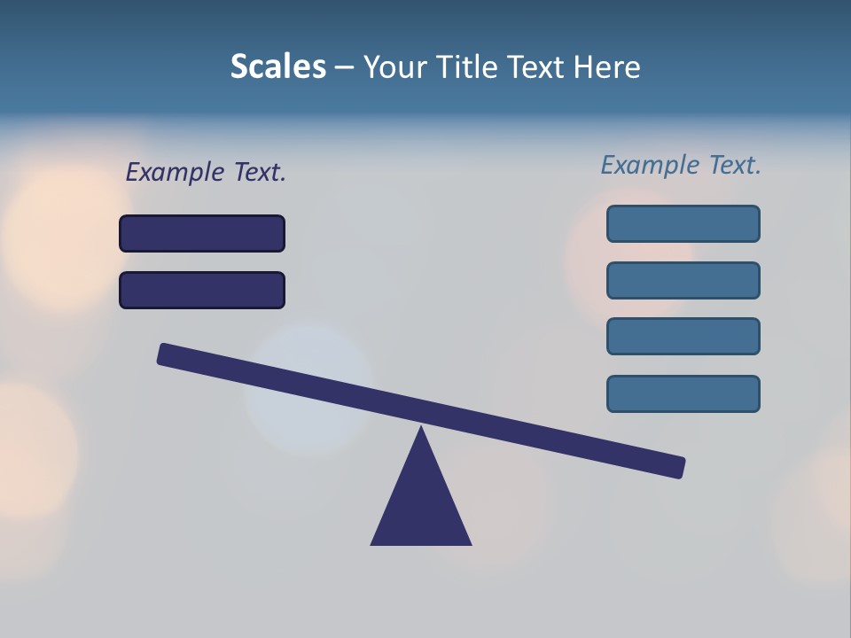 A Blurry Image Of Lights On A Dark Background PowerPoint Template