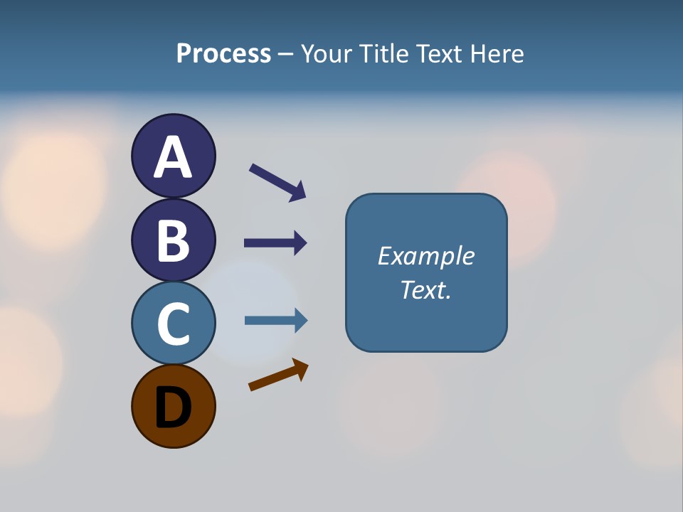 A Blurry Image Of Lights On A Dark Background PowerPoint Template