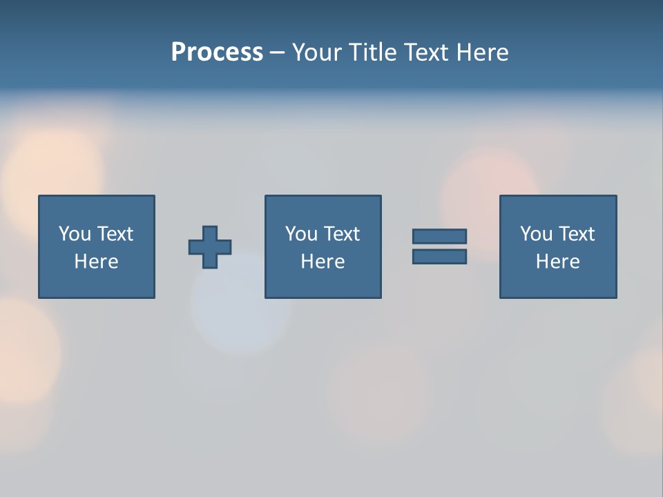 A Blurry Image Of Lights On A Dark Background PowerPoint Template