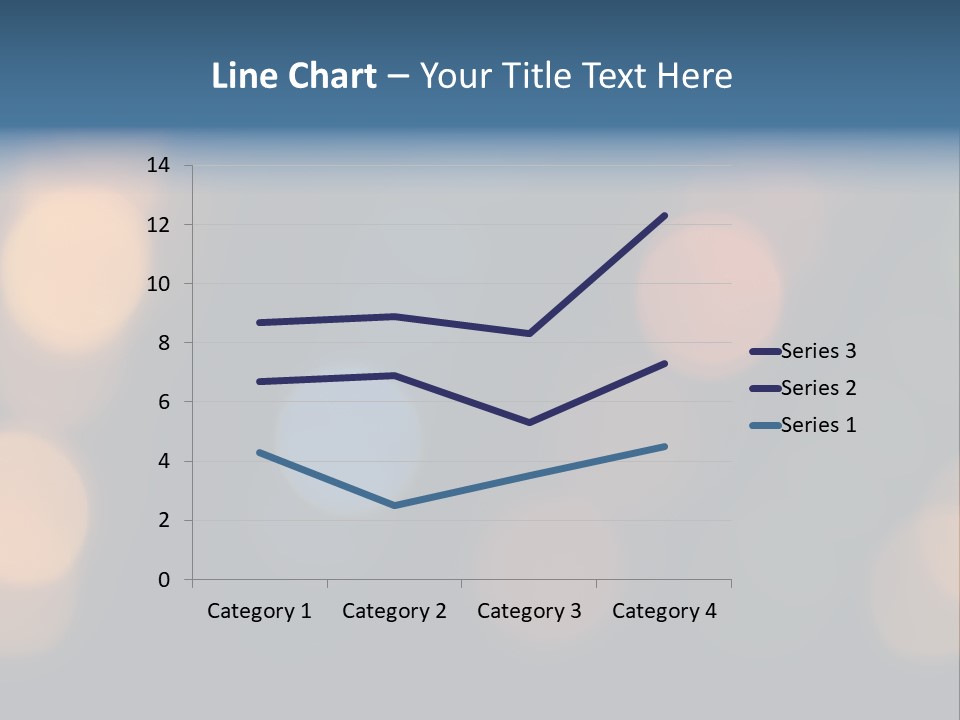 A Blurry Image Of Lights On A Dark Background PowerPoint Template