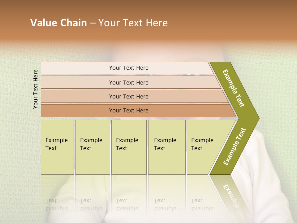 A Smiling Baby Laying On A Green Blanket PowerPoint Template