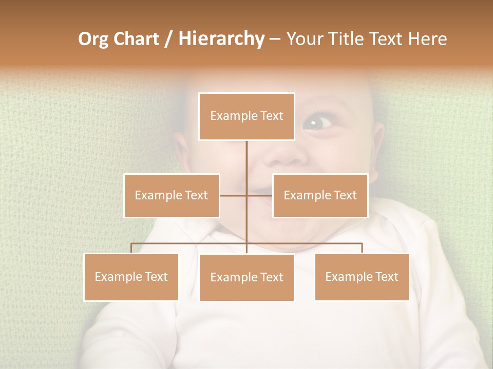 A Smiling Baby Laying On A Green Blanket PowerPoint Template