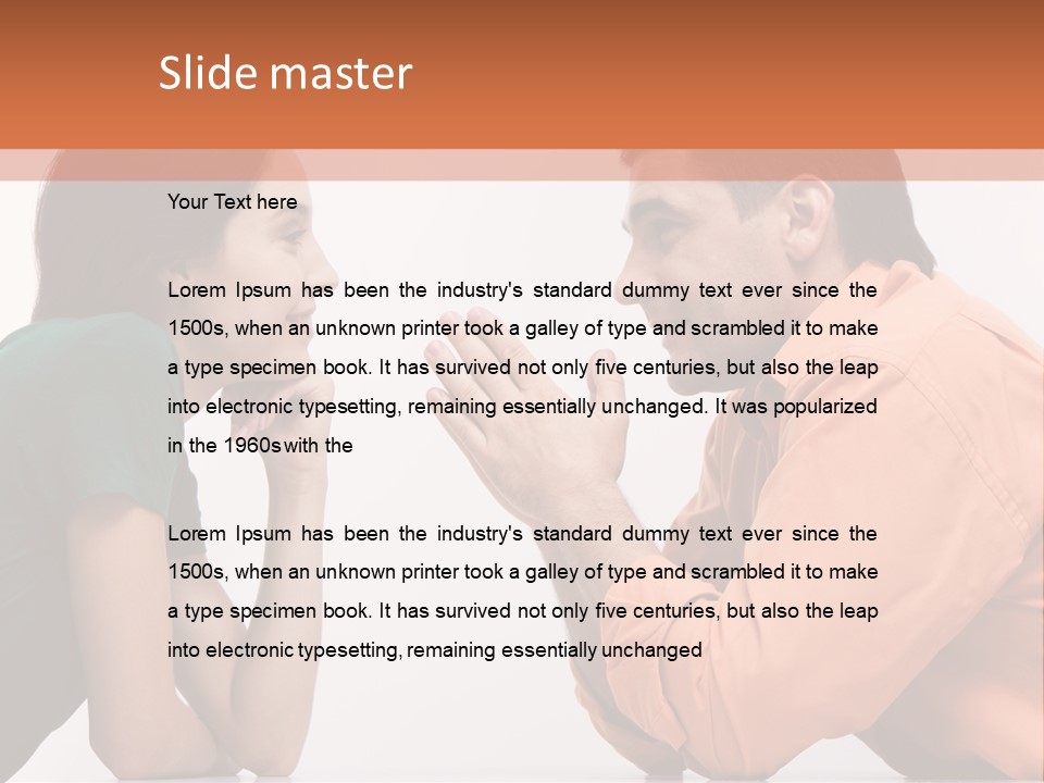 Man Husband Smart PowerPoint Template