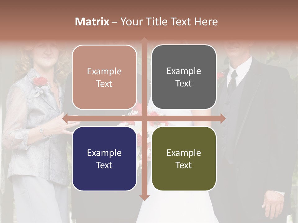 Happiness Caucasian Marriage PowerPoint Template