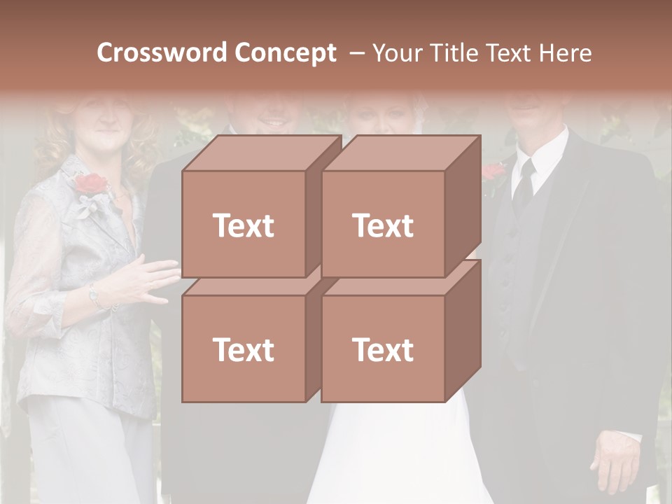 Happiness Caucasian Marriage PowerPoint Template