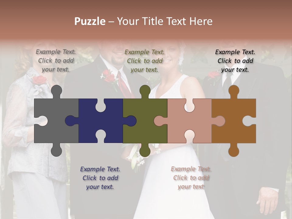 Happiness Caucasian Marriage PowerPoint Template