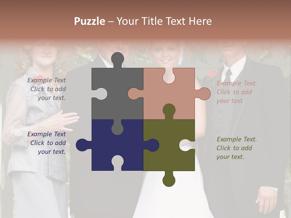 Happiness Caucasian Marriage PowerPoint Template