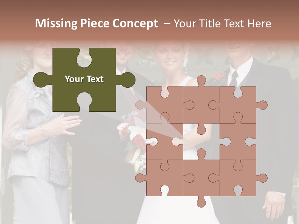 Happiness Caucasian Marriage PowerPoint Template