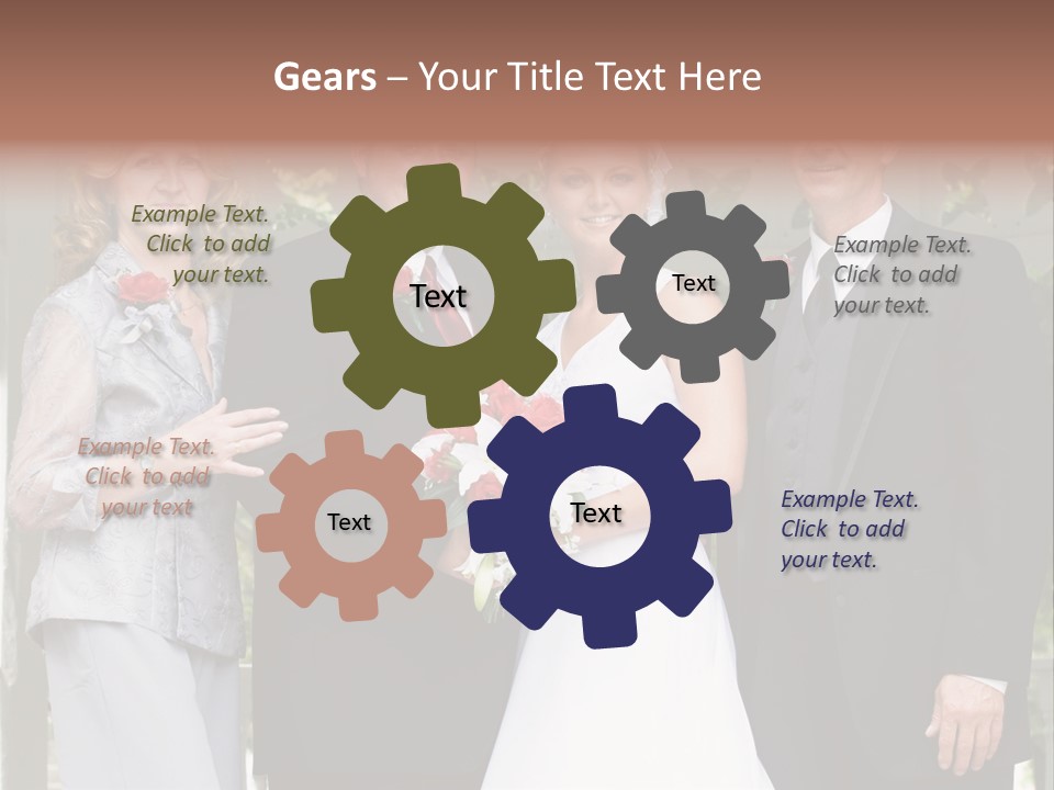Happiness Caucasian Marriage PowerPoint Template