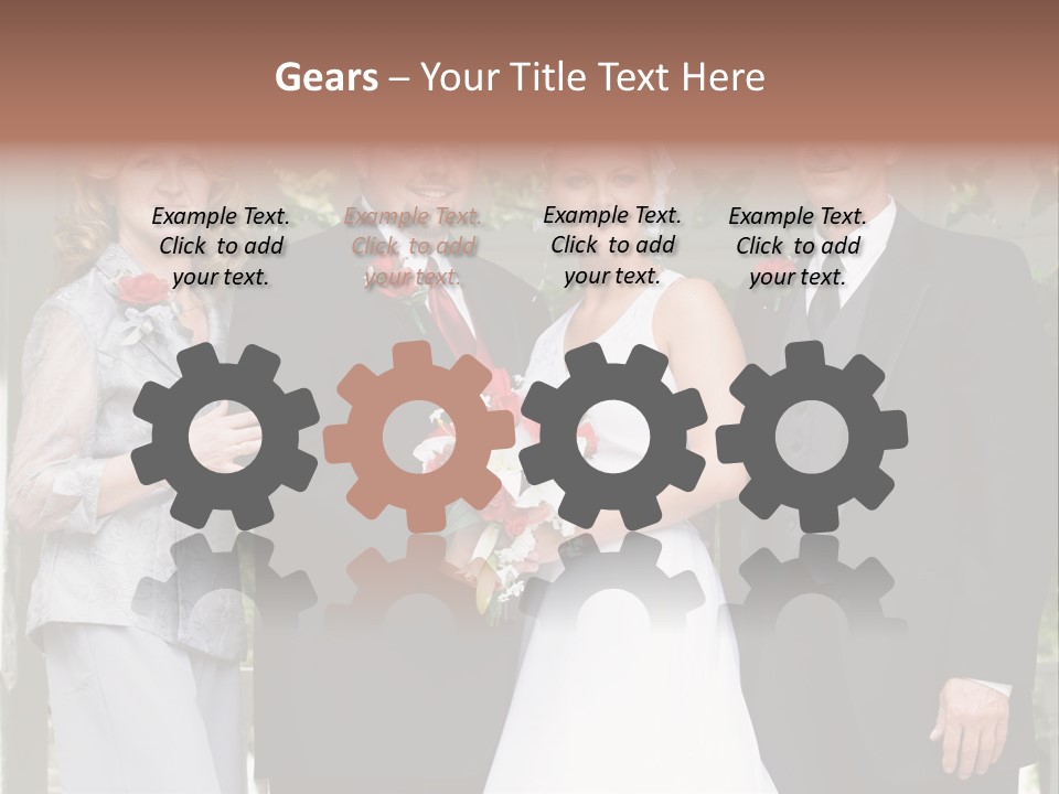 Happiness Caucasian Marriage PowerPoint Template