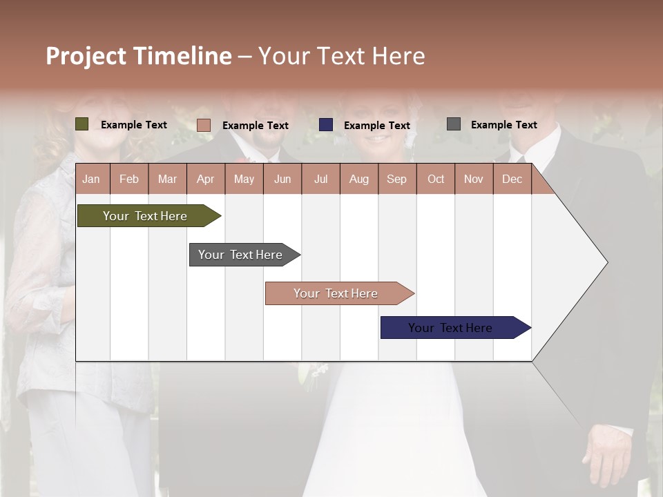 Happiness Caucasian Marriage PowerPoint Template
