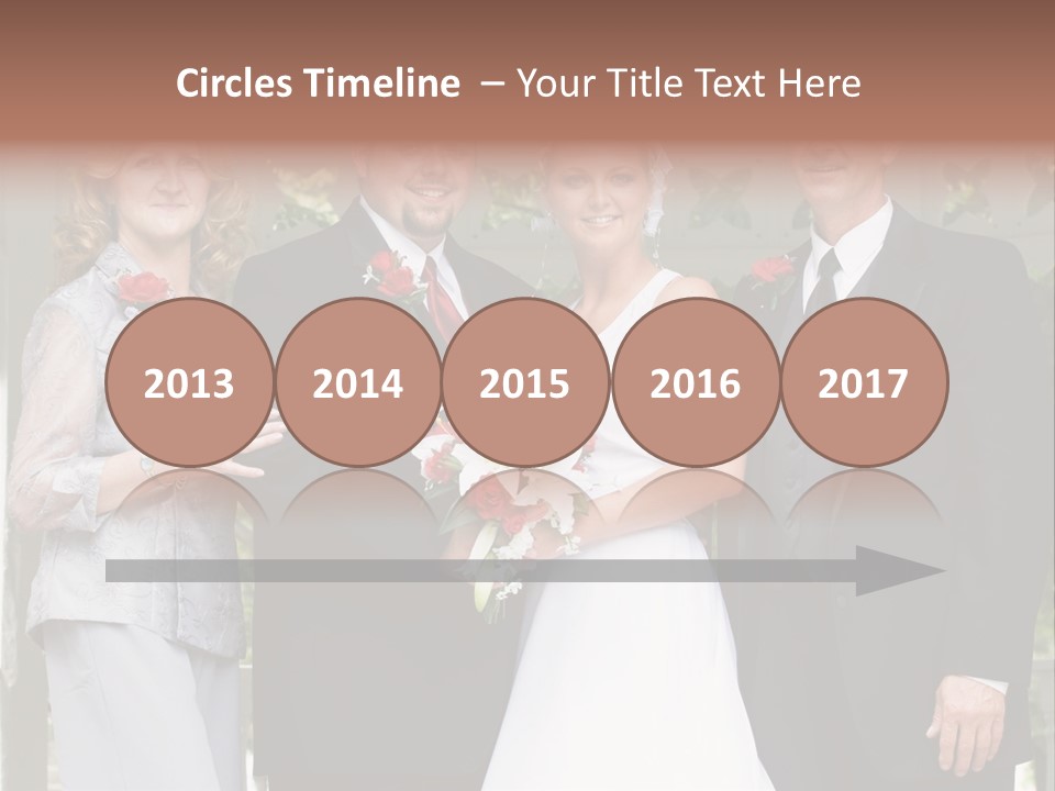 Happiness Caucasian Marriage PowerPoint Template