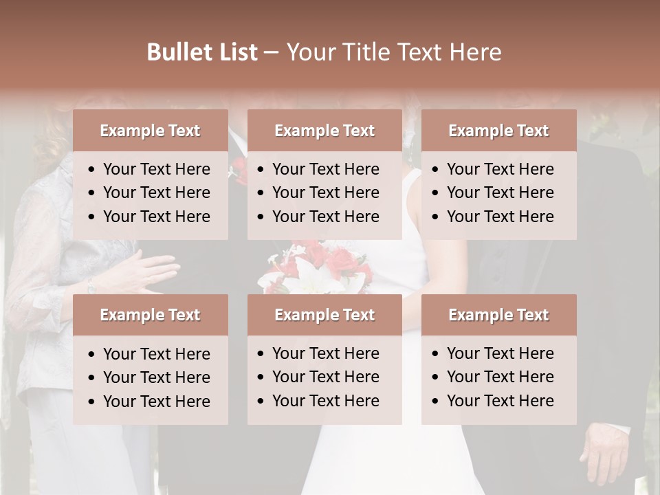 Happiness Caucasian Marriage PowerPoint Template