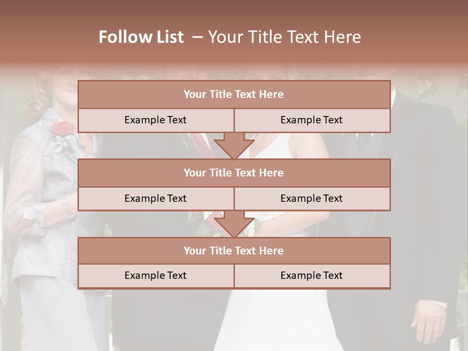 Happiness Caucasian Marriage PowerPoint Template