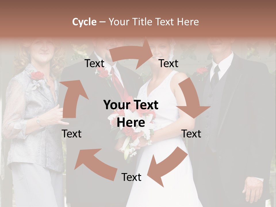 Happiness Caucasian Marriage PowerPoint Template