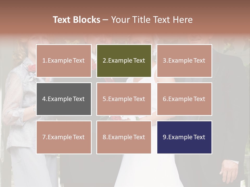 Happiness Caucasian Marriage PowerPoint Template