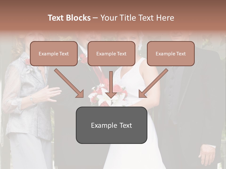 Happiness Caucasian Marriage PowerPoint Template