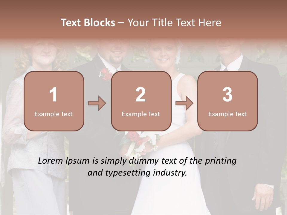 Happiness Caucasian Marriage PowerPoint Template