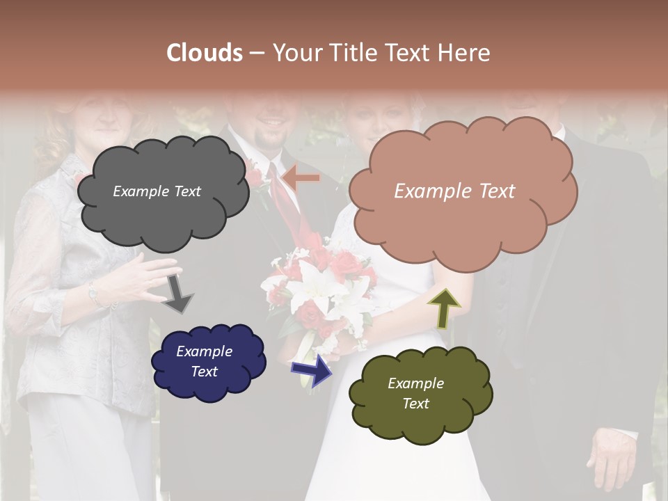 Happiness Caucasian Marriage PowerPoint Template