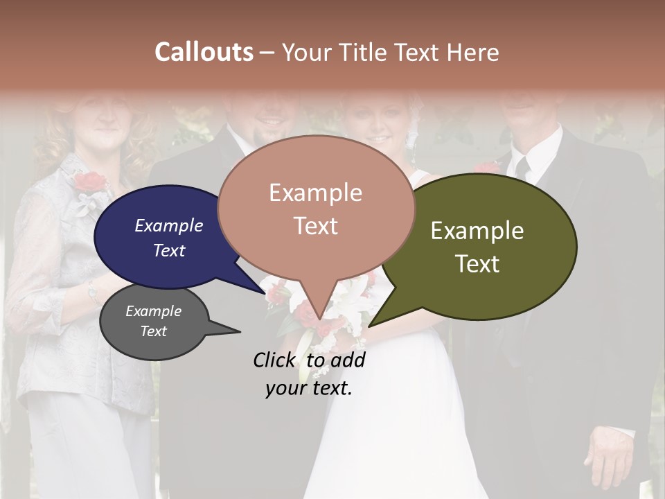 Happiness Caucasian Marriage PowerPoint Template