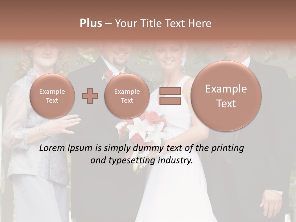 Happiness Caucasian Marriage PowerPoint Template