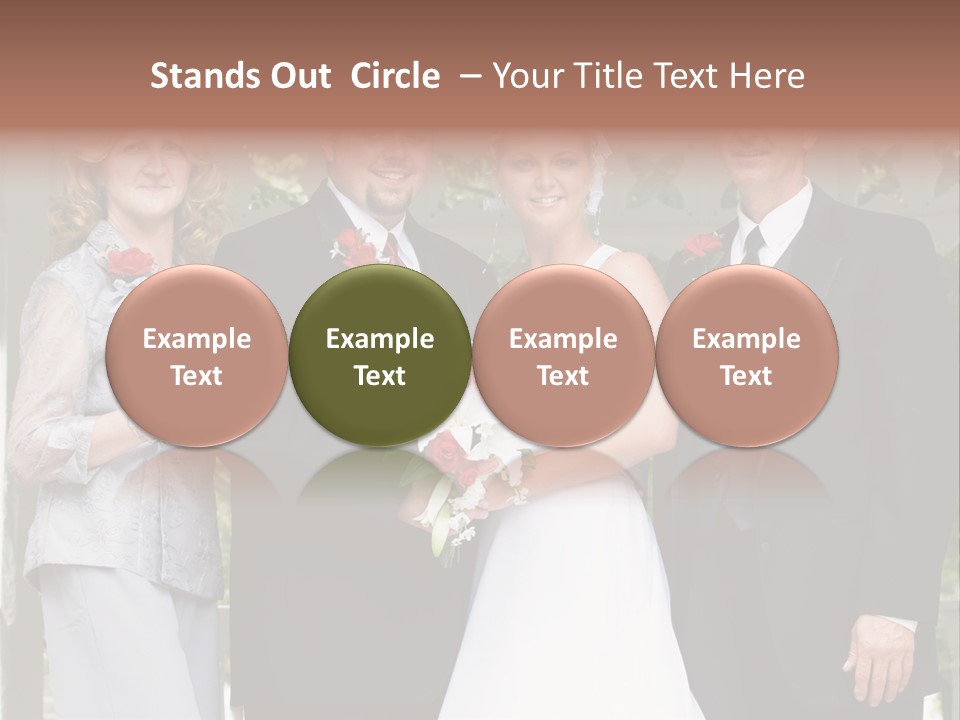 Happiness Caucasian Marriage PowerPoint Template