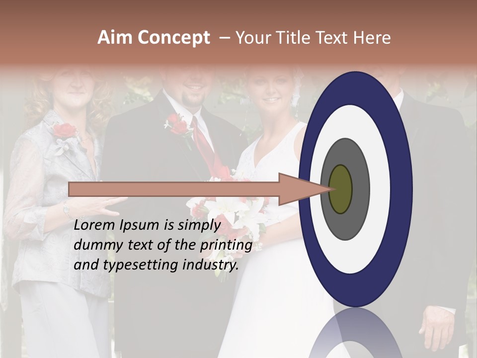 Happiness Caucasian Marriage PowerPoint Template