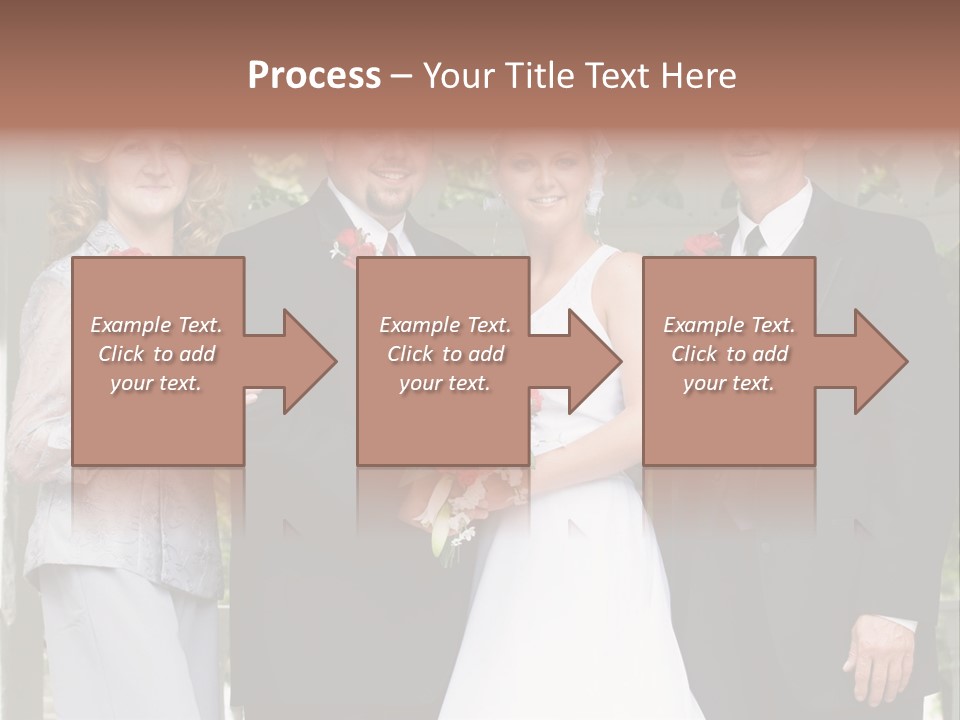 Happiness Caucasian Marriage PowerPoint Template