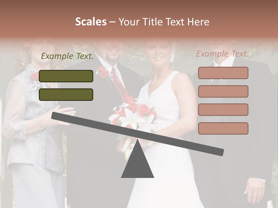 Happiness Caucasian Marriage PowerPoint Template