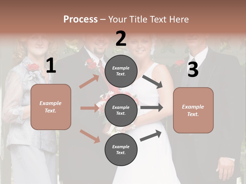 Happiness Caucasian Marriage PowerPoint Template